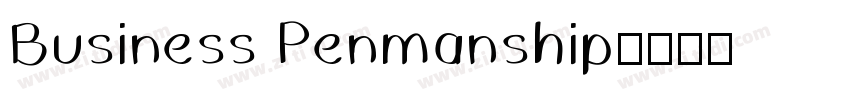 Business Penmanship字体转换